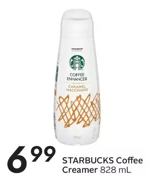 Sobeys Starbucks coffee creamer offer