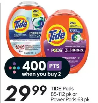 Sobeys Tide pods or power pods offer
