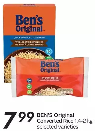 Sobeys Ben's original converted rice offer