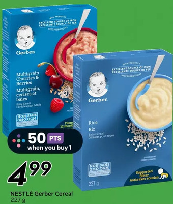 Sobeys Nestlé gerber cereal offer