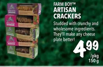 Farm Boy Farm boy artisan crackers offer