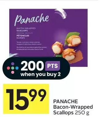 Foodland Panache bacon-wrapped scallops offer