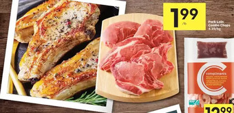 Foodland Pork loin combo chops offer