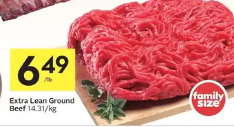 Foodland Extra lean ground beef offer