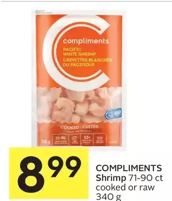 Foodland Compliments shrimp offer