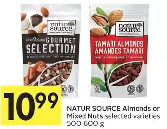 Foodland Natur source almonds or mixed-nuts offer