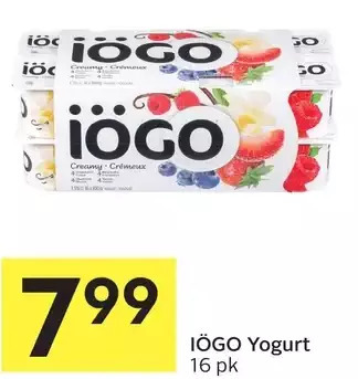 Foodland Iögo yogurt offer