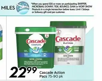 Safeway Cascade Action Pacs offer