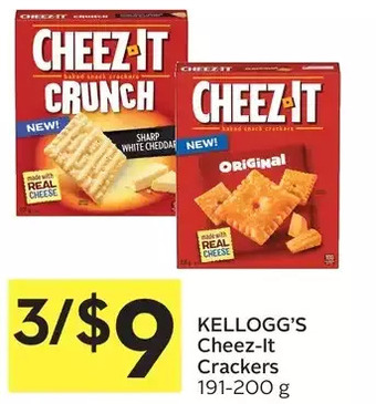 Foodland Kellogg's cheez-it crackers offer