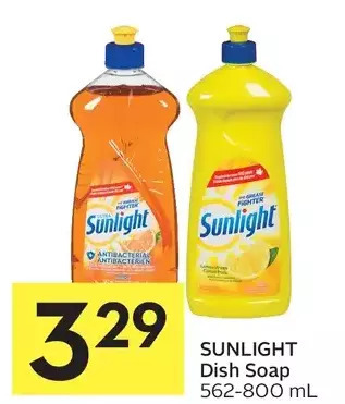 Foodland Sunlight dish soap offer