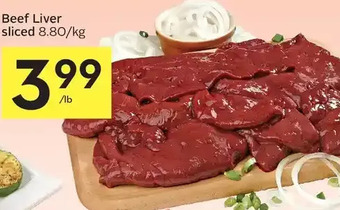 Foodland Beef liver sliced offer