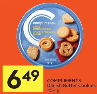 Foodland Compliments danish butter cookies offer