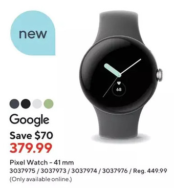Staples Google pixel watch offer