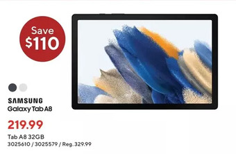 Staples Samsung galaxy tab a8 32gb offer