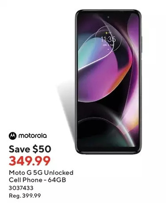 Staples Motorola moto g 5g unlocked cell phone - 64gb offer