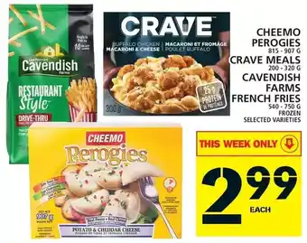Food Basics Cheemo perogies | crave meals | cavendish farms french fries offer