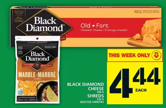 Food Basics Black diamond cheese | shreds offer