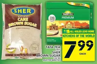 Food Basics Tata tea | sher brown sugar offer