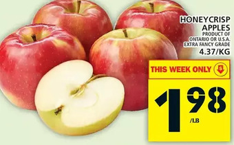 Food Basics Honeycrisp apples offer