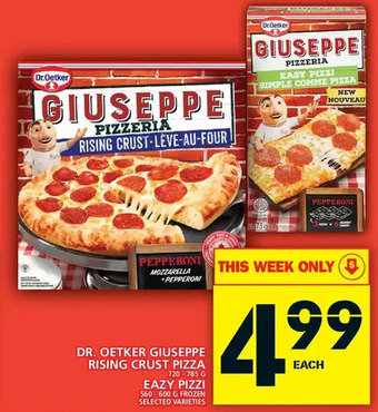Food Basics Dr. oetker giuseppe rising crust pizza offer