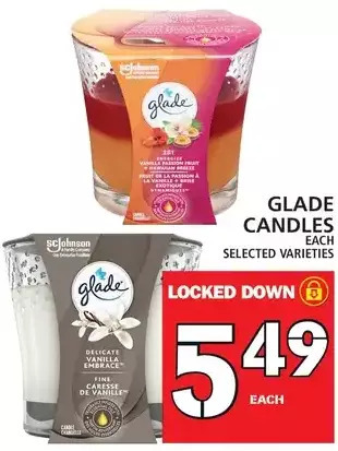 Food Basics Glade candles offer