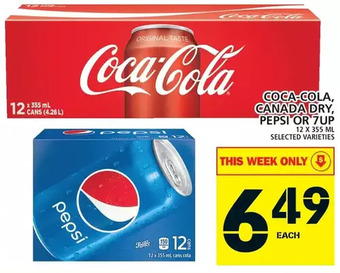 Food Basics Coca-cola, canada dry, pepsi or 7up offer