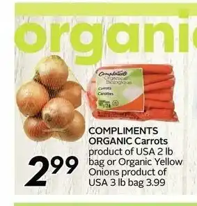 Safeway Compliments Organic Carrots offer