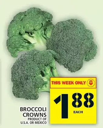 Food Basics Broccoli crowns offer