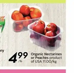 Safeway Organic Nectraines offer