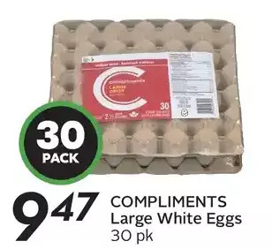 Sobeys Urban Fresh Compliments large white eggs offer