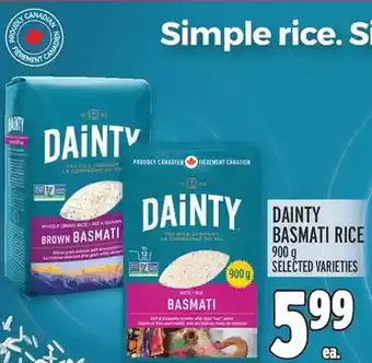 Metro Dainty basmati rice offer