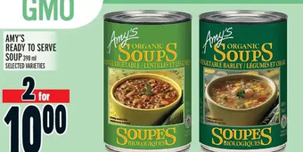 Metro Amy's ready to serve soup offer