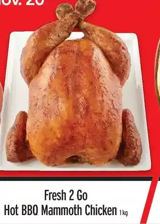 Metro Fresh 2 go hot bbq mammoth chicken offer