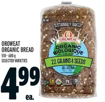 Metro Oroweat organic bread offer