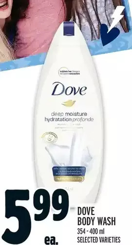 Metro Dove body wash offer