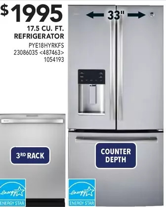 Lowe's Ge 17.5 cu. ft. refrigerator offer