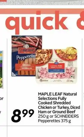 Safeway Maple Leaf Natural Cooked Shredded Chicken offer