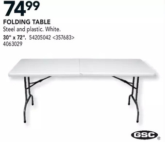 Lowe's Gsc folding table offer