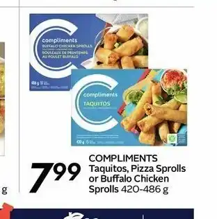 Safeway Compliments Taquitos,Pizza Sprolls offer