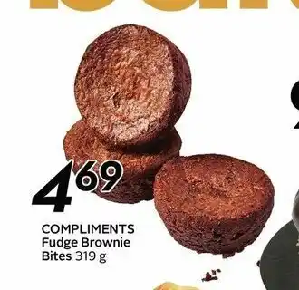 Safeway Compliments Fudge Brownie Bites offer