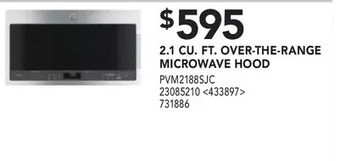 RONA 2.1 cu. ft. over-the-range microwave hood offer