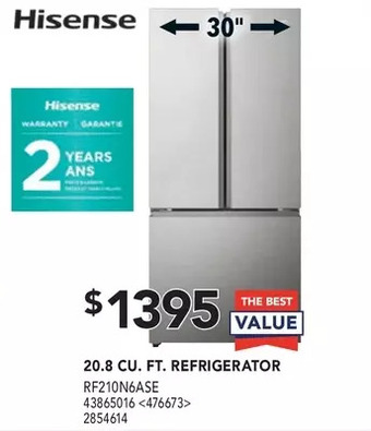 RONA Hisense 20.8 cu. ft. refrigerator offer