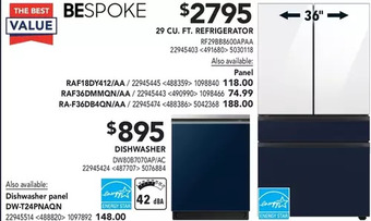 RONA Bespoke 29 cu. ft. refrigerator offer