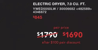 RONA Maytag electric dryer, 7.0 cu. ft. offer