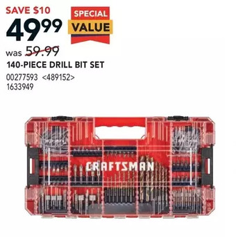 RONA 140-piece drill bit set offer