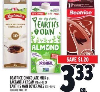 Metro Beatrice chocolate milk offer