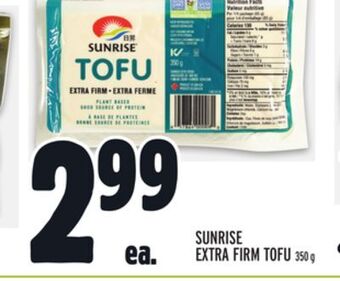 Metro Sunrise extra firm tofu offer