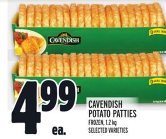 Metro Cavendish potato patties offer