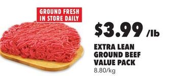 Metro Extra lean ground beef value pack offer