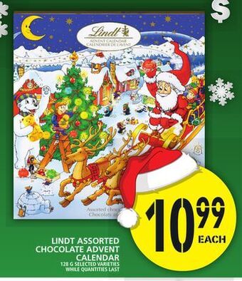 Food Basics Lindt assorted chocolate advent calendar offer